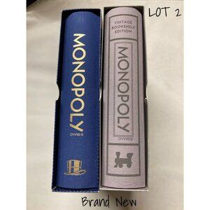 WS Game Company Monopoly Bookshelf Edition X 2 Lot - Brand New